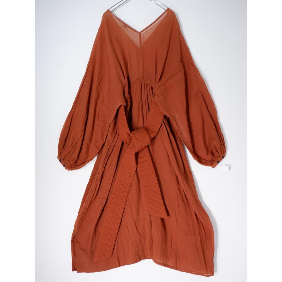 NOWOS nowosノーウォス PUFF SLEEVE LONG ONE PIECE パフスリーブ 