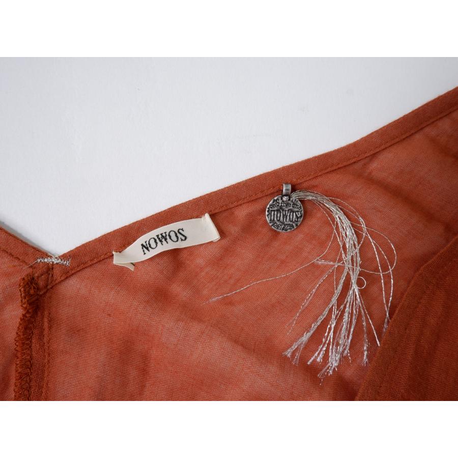 NOWOS nowosノーウォス PUFF SLEEVE LONG ONE PIECE パフスリーブ 