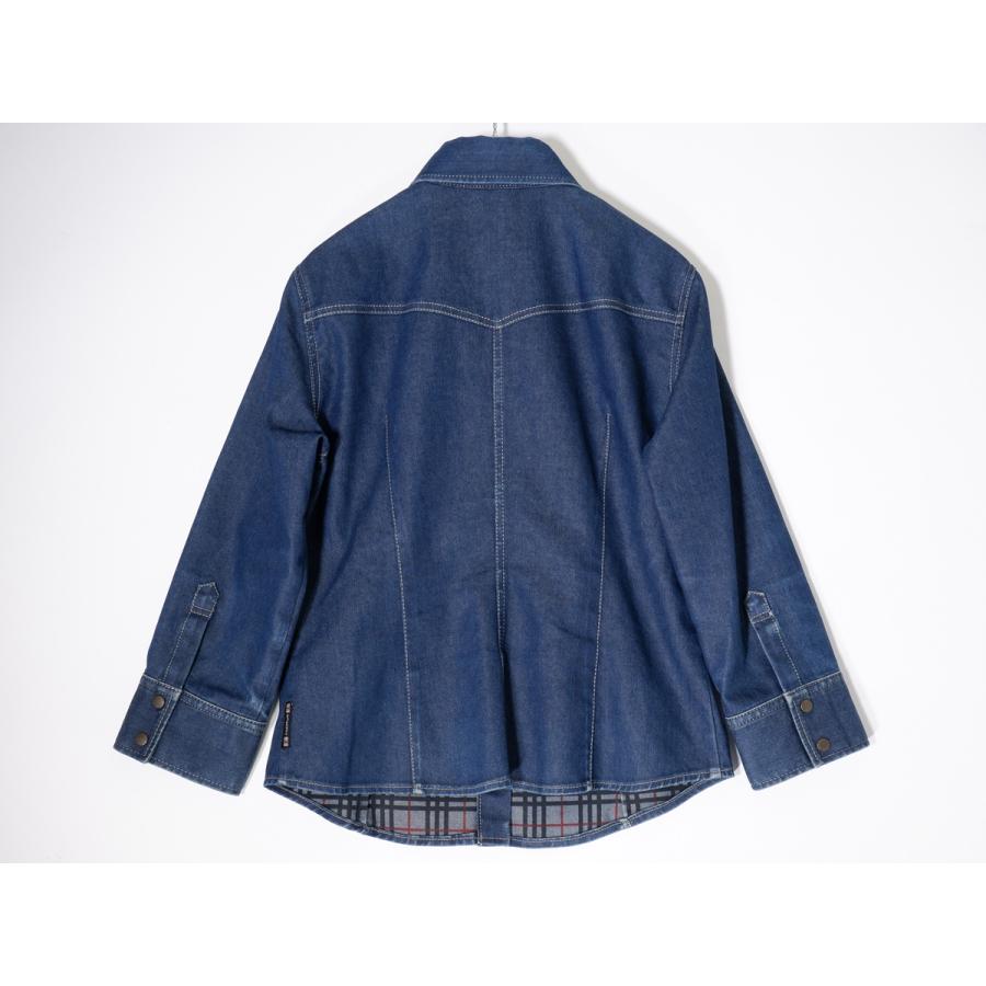 BURBERRY LONDONバーバリーロンドン 裏チェック インディゴデニムシャツ【40】【LSHA72039】 BURBERRY LONDONバーバリーロンドン 裏チェック インディゴデニム