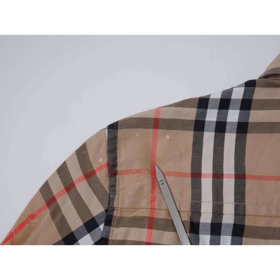 Burberry'sバーバリーズ Vintage シャドービッグホースマークロゴ ノバチェック長袖コットンシャツ【M】【LSHA76315】 Burberry'sバーバリーズ Vintage シャドービッグホースマークロゴ ノバ
