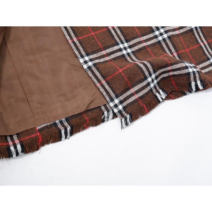 BURBERRY LONDONバーバリーロンドン シルクリネン混ツイード調