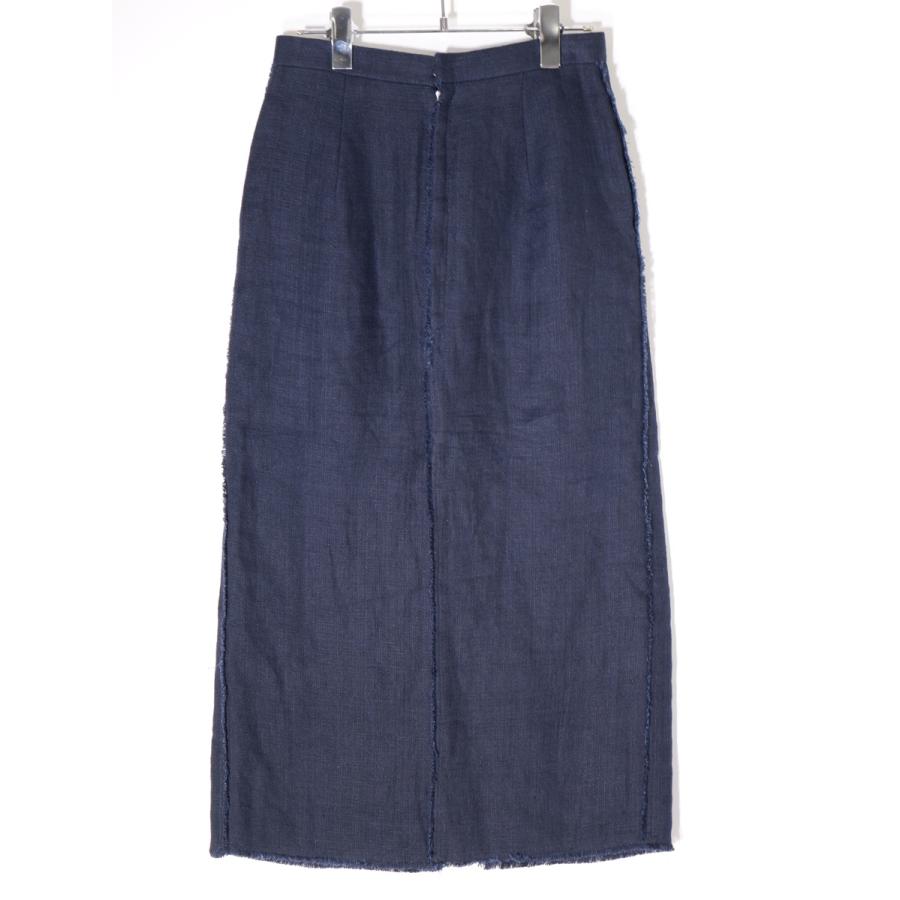 AURALEEオーラリー 2020SS LINEN DOUBLE FACE FRINGE SKIRTリネン