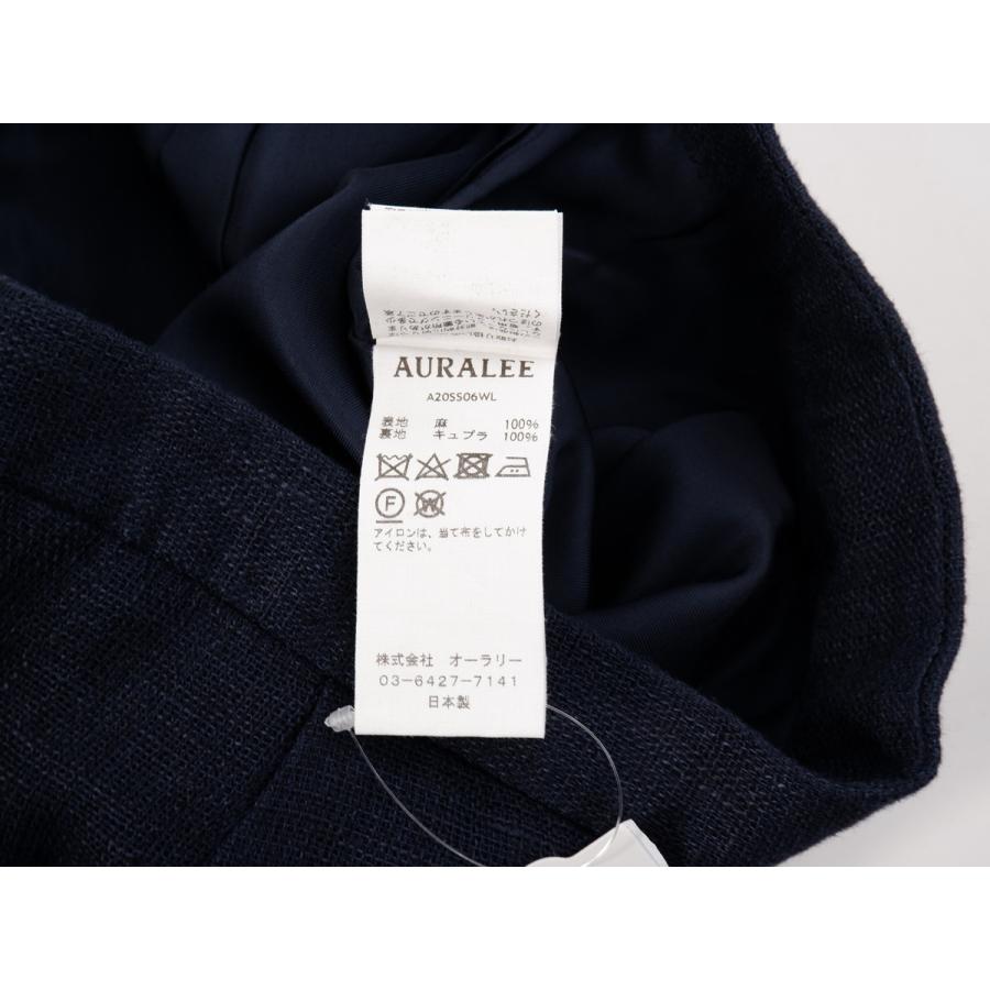 AURALEEオーラリー 2020SS LINEN DOUBLE FACE FRINGE SKIRTリネン