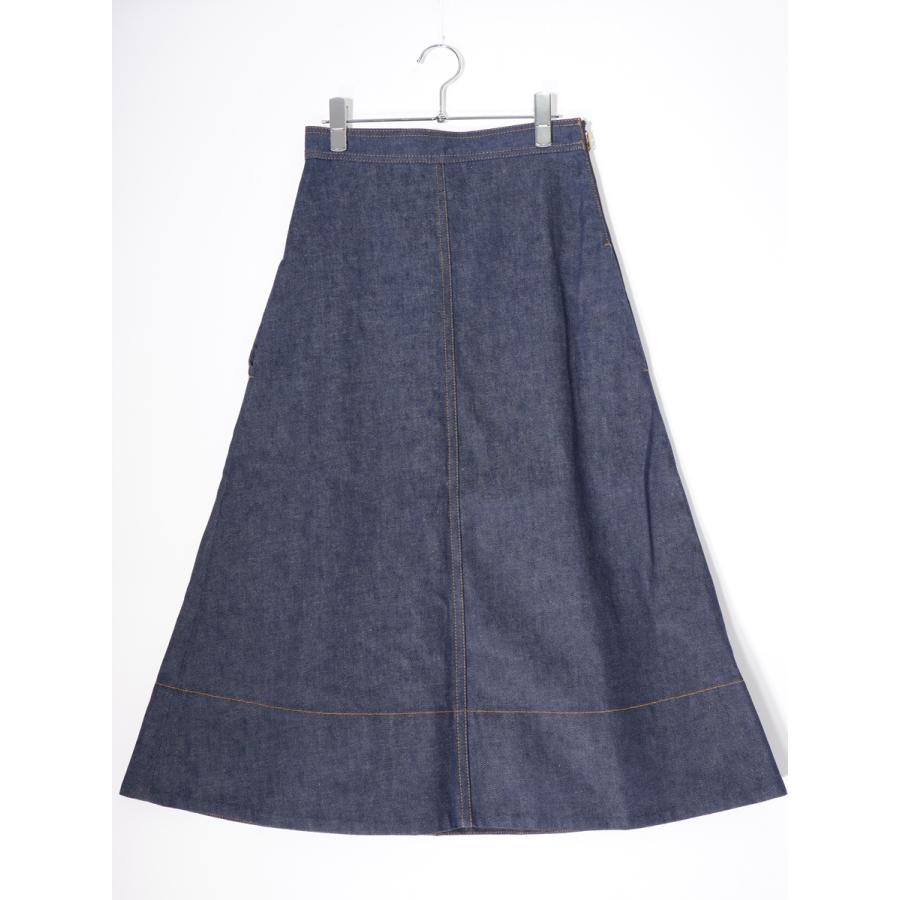 MADISONBLUEマディソンブルー TRAPAZE DENIM LONG SKIRTトラペーズ  