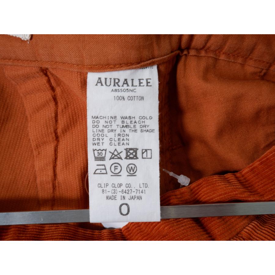 AURALEE（オーラリー） WASHED CORDUROY SLIT LONG SKIRT コーデュロイ  