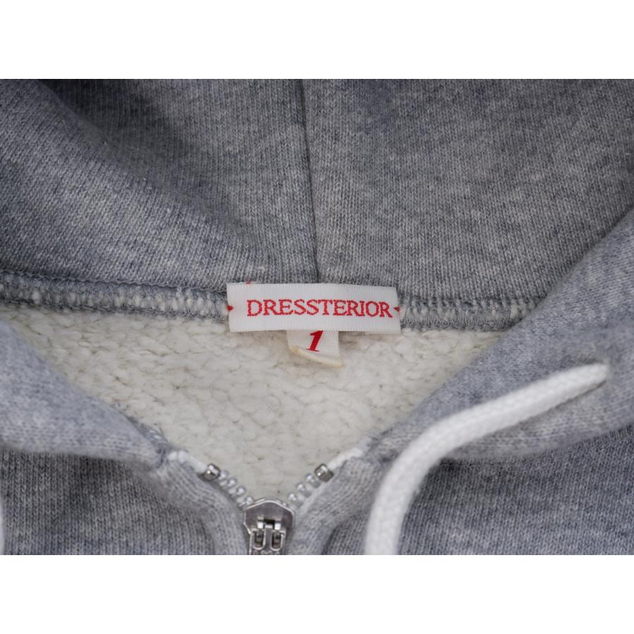 DRESSTERIORドレステリア 定番 D刺繍 吊裏毛スウェットジップパーカー