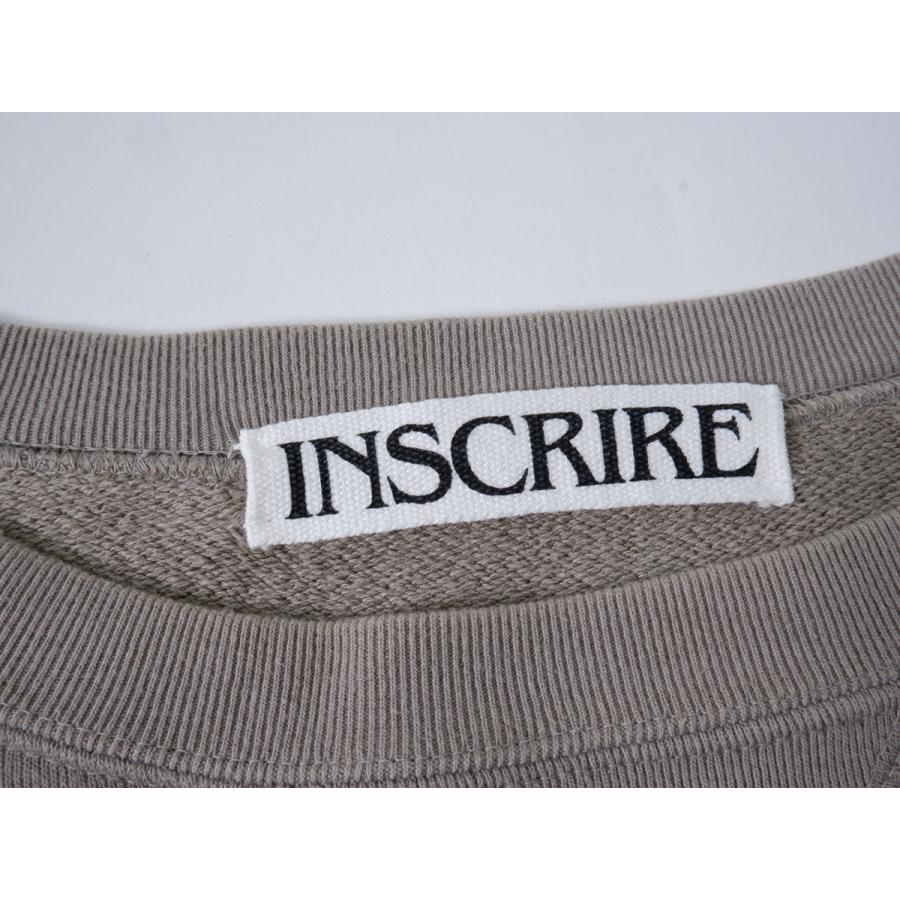 INSCRIREアンスクリア 製品染めクルーネックスウェット【フリー】【LTSA77891】 INSCRIRE（アンスクリア） 製品染めクルーネックスウェット[LTSA77891