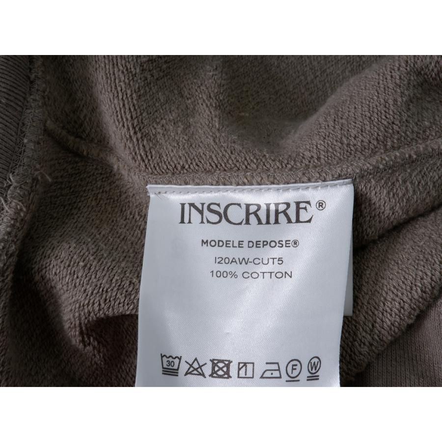 INSCRIRE INSCRIREアンスクリア 製品染めクルーネックスウェット