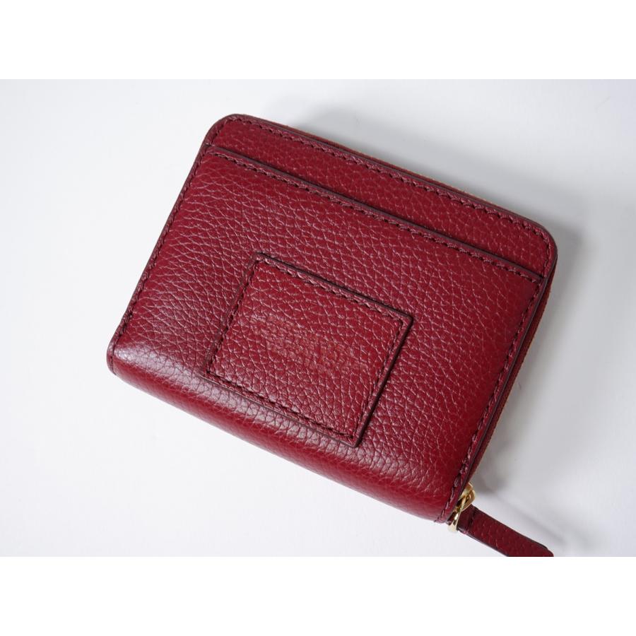 MARC JACOBS ロゴ　三つ折り財布　コンパクトウォレット　ミニ財布 MARC JACOBS（マーク・ジェイコブス） 財布 THE LEATHER MINI COMPACT