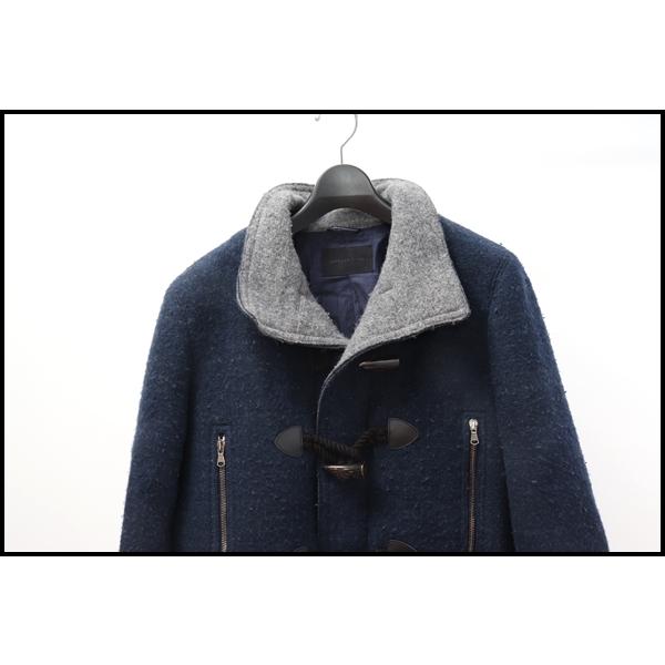 ジュンハシモトjunhashimoto BLANKET DUFFLE COATウールブランケットダッフルコート[MCTA50225]｜filt-yshopping｜03