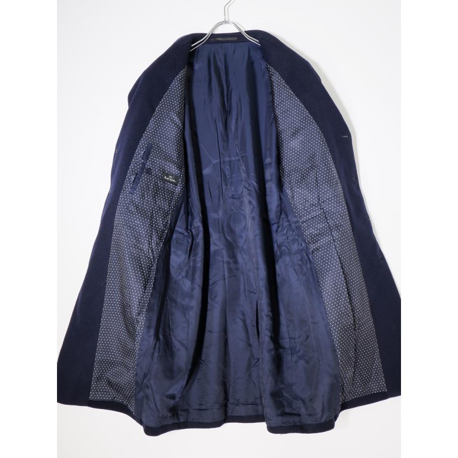 PS Paul Smith/ピーエス ポールスミス 裏地ドット柄 ウールチェスターコート【XL】【MCTA73909】 PS Paul Smith/ピーエス ポールスミス 裏地ドット柄 ウールチェスター