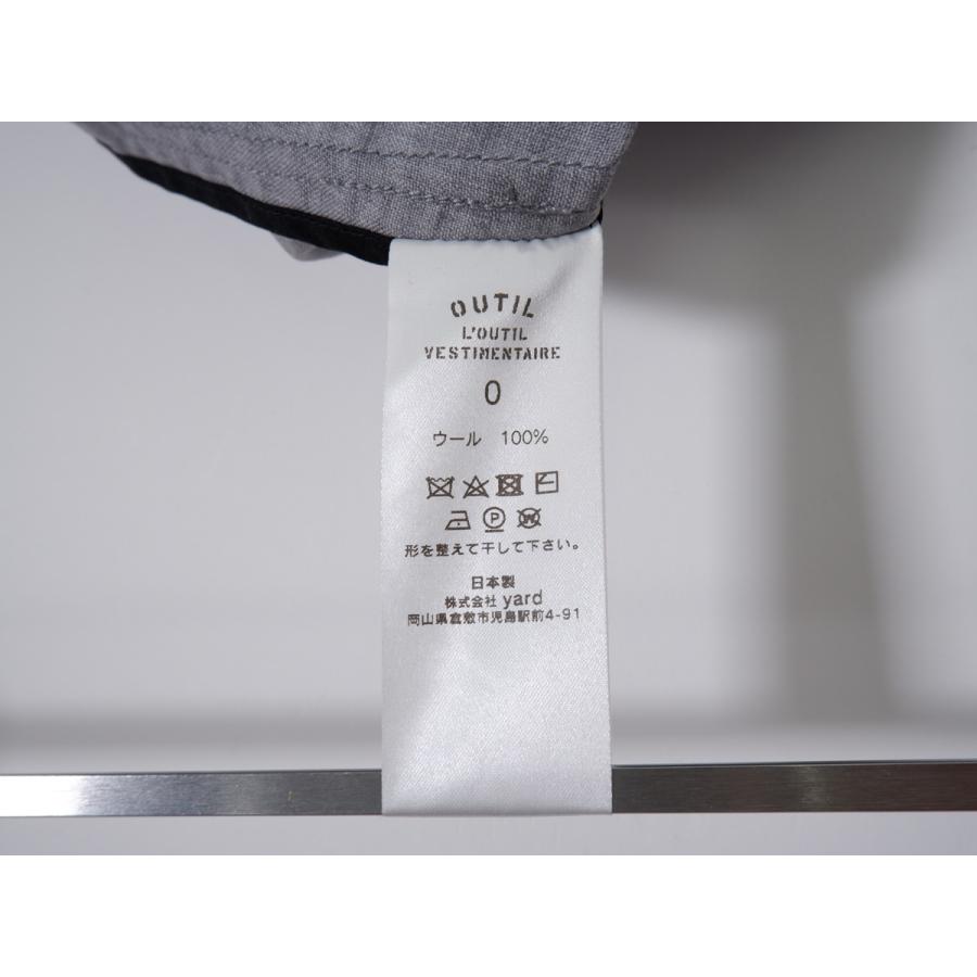 OUTIL OUTILウティ MANTEAU UZES サマーウール ビッグシルエット