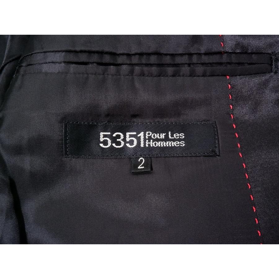 5351 POUR LES HOMMES5351プールオム シルク混ラペル シャドー