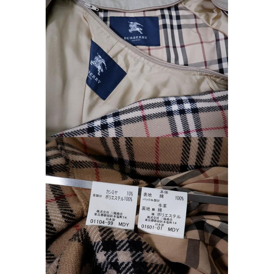 BURBERRY LONDONバーバリー ロンドン 日本製 ウールカシミヤライナー
