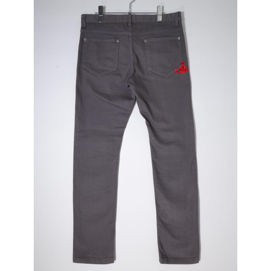Vivienne Westwood MAN/ヴィヴィアンウエストウッド マン オーブ刺繍スキニーデニムパンツ【46】【MDNA74460】 Vivienne Westwood MAN/ヴィヴィアンウエストウッド マン オーブ刺繍