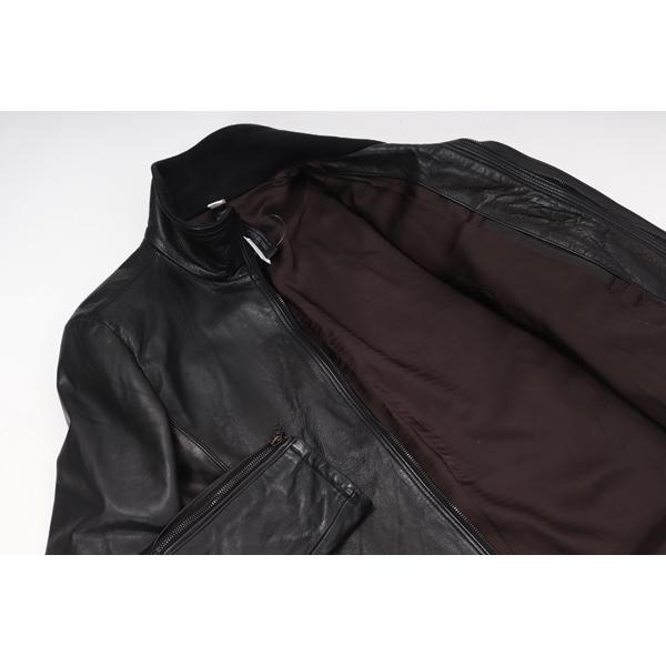 wjk スタンドカラーレザーMサイズ wjk スタンドカラーレザーMサイズ