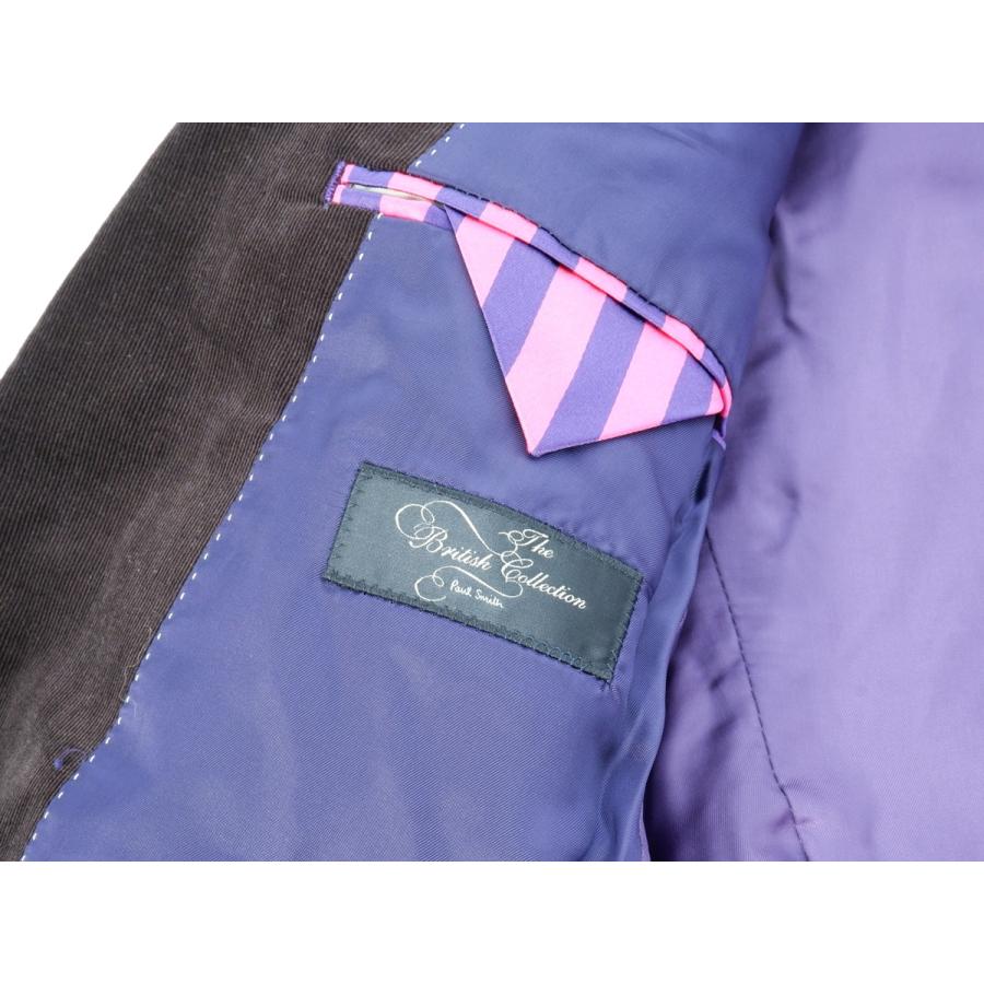 PAUL SMITHポールスミス The British Collectionブリティッシュコレクション 裏地パープル細畝コーデュロイ2Bジャケット【MJKA69155】 PAUL SMITHポールスミス The British Collectionブリティッシュ