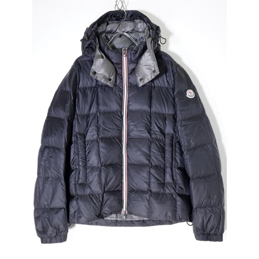 MONCLERモンクレール LEFRANC GIUBBOTTOルフラン ロゴワッペンフード 