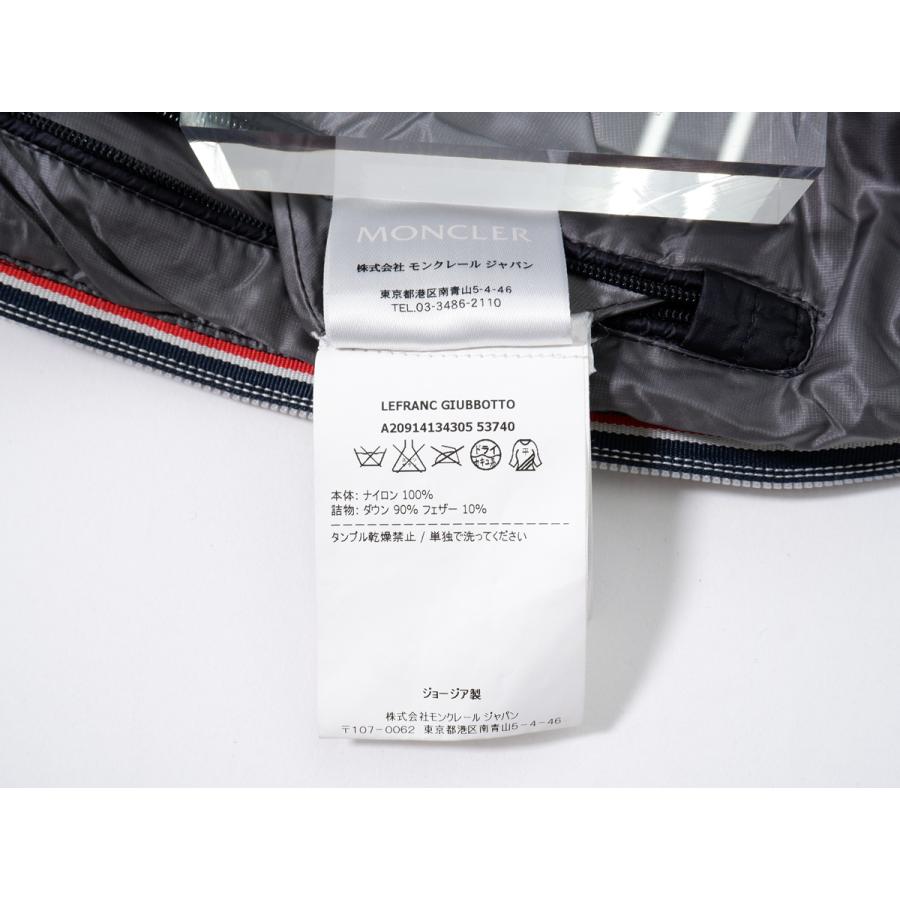 MONCLERモンクレール LEFRANC GIUBBOTTOルフラン ロゴワッペンフード 