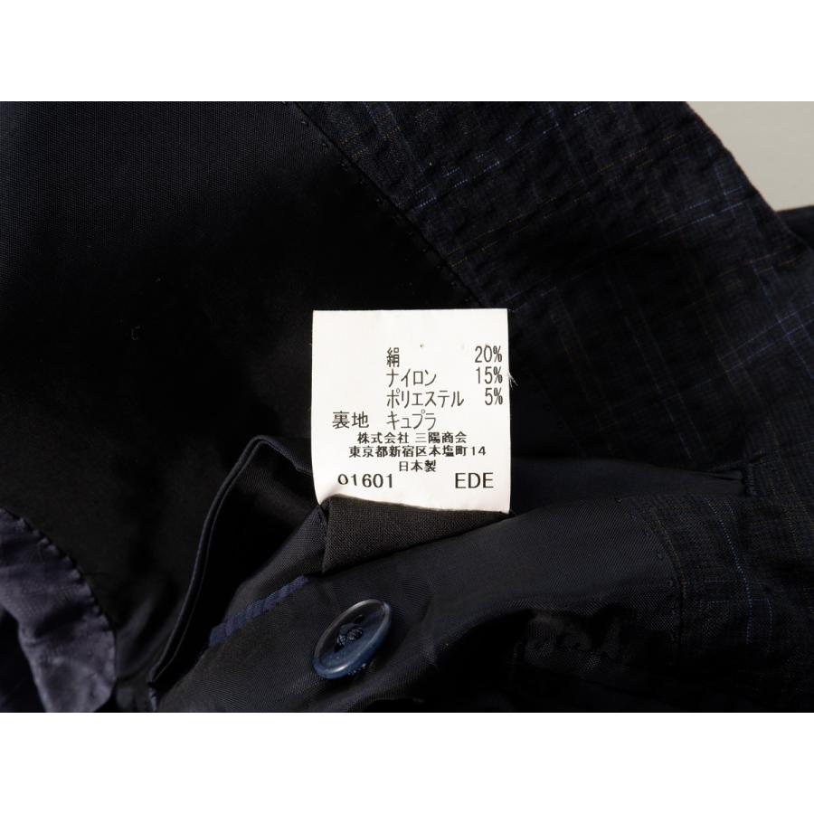 BURBERRY LONDONバーバリーロンドン 高級ウールシルク混シアサッカー