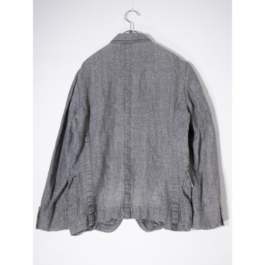 COMME des GARCONS HOMME DEUX/コムデギャルソンオムドゥ 起毛リネンウール パッカリング3Bテーラードジャケット【XS】【MJKA73963】 COMME des GARCONS HOMME DEUX/コムデギャルソンオムドゥ 起毛リネン