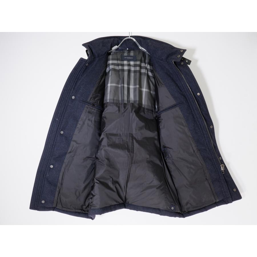 BURBERRY LONDONバーバリー ロンドン 裏地ビッグチェック 水鳥天然羽毛ウールダウンジャケット【M】【MJKA76975】 BURBERRY LONDONバーバリー ロンドン 裏地ビッグチェック 水鳥天然羽毛