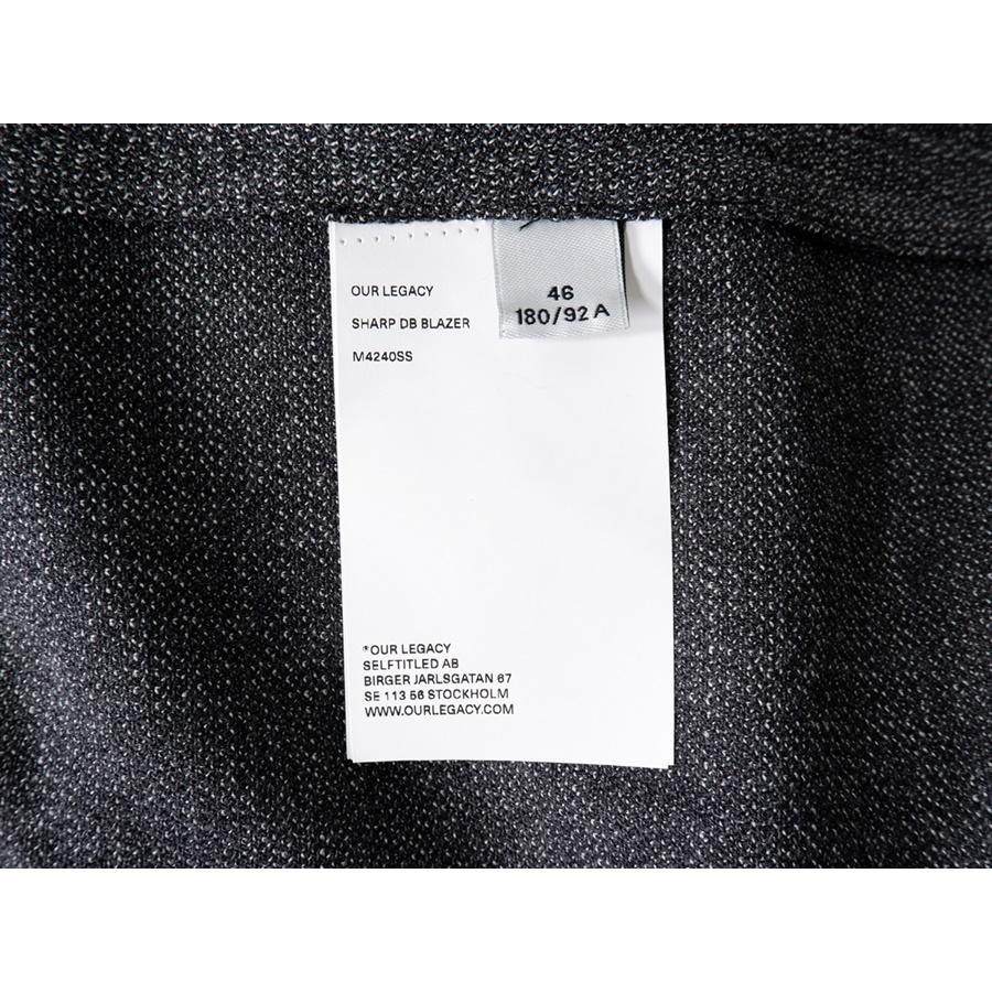 Our Legacy（アワーレガシー） 2024AW SHARP DB BLAZER(Black TV