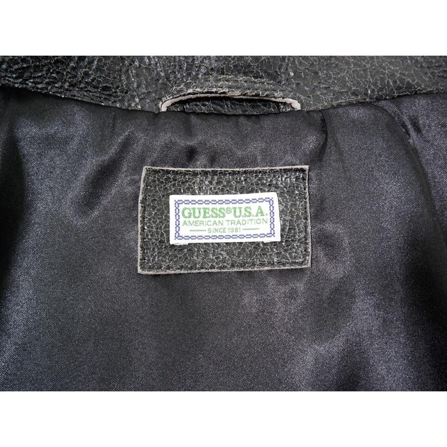 GUESS USAゲス ユーエスエー クラック ラムレザー カーコート ジャケットM3BL01 L0R10【M】【MJKA79109】 GUESS USAゲス ユーエスエー クラック ラムレザー カーコート