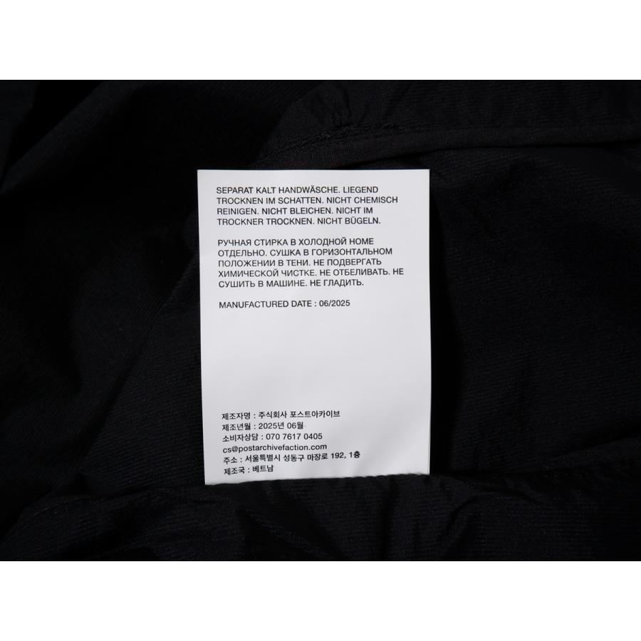 POST ARCHIVE FACTION(PAF)ポスト アーカイブ ファクション 2025AW 8.0＋ RUNNER JACKET ARCHIVE BLACKランナージャケット新品[MJKA80369]の画像