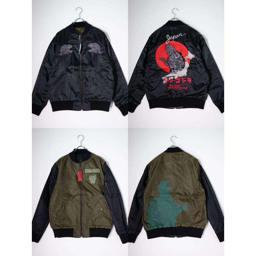パンクドランカーズ x THRASHER ジャケット パンクドランカーズスラッシャーコラボドカジャン