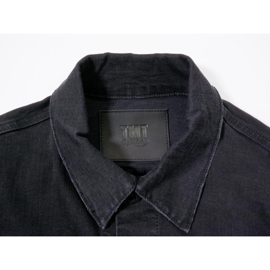 TMT TMTティーエムティー 2023SS STRETCH COMFY DENIM JACKET CHARCOLEストレッチ コンフィ ...