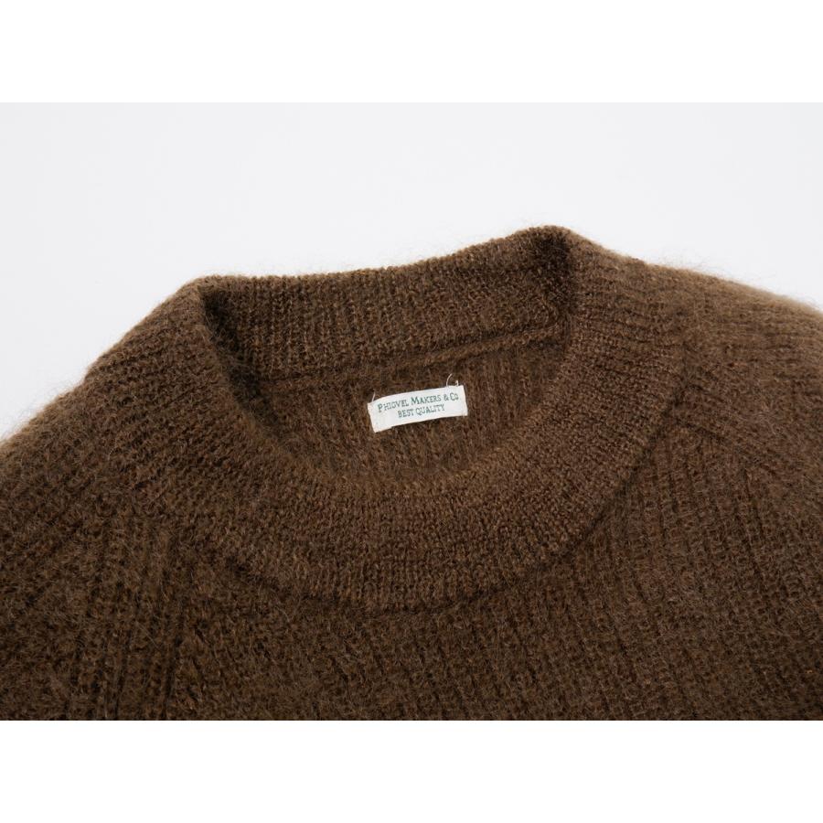 PHIGVEL MAKERS & Co./フィグベル MOHAIR KNITキッドモヘア クルーネックニット[MKNA73795]｜filt-yshopping｜03