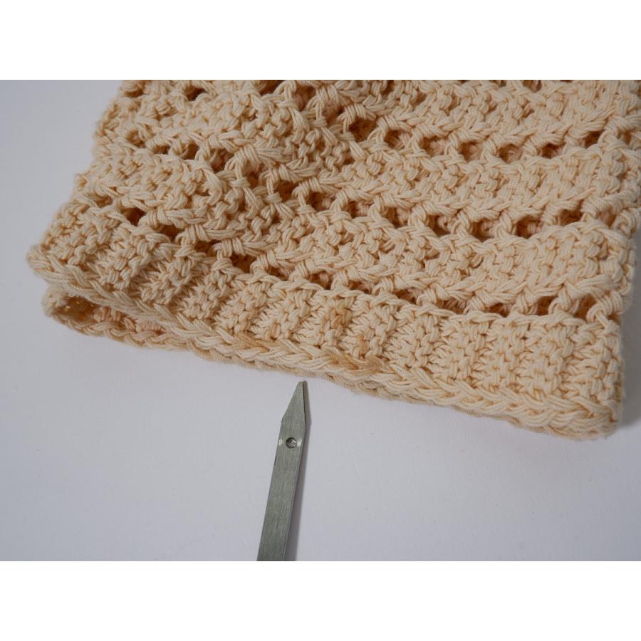 CMMN SWDNコモン スウェーデン 2023SS ELTON CROCHET CREW NECK ECRUクロシェニット【M】【MKNA80373】 CMMN SWDNコモン スウェーデン 2023SS ELTON CROCHET CREW NECK ECRU