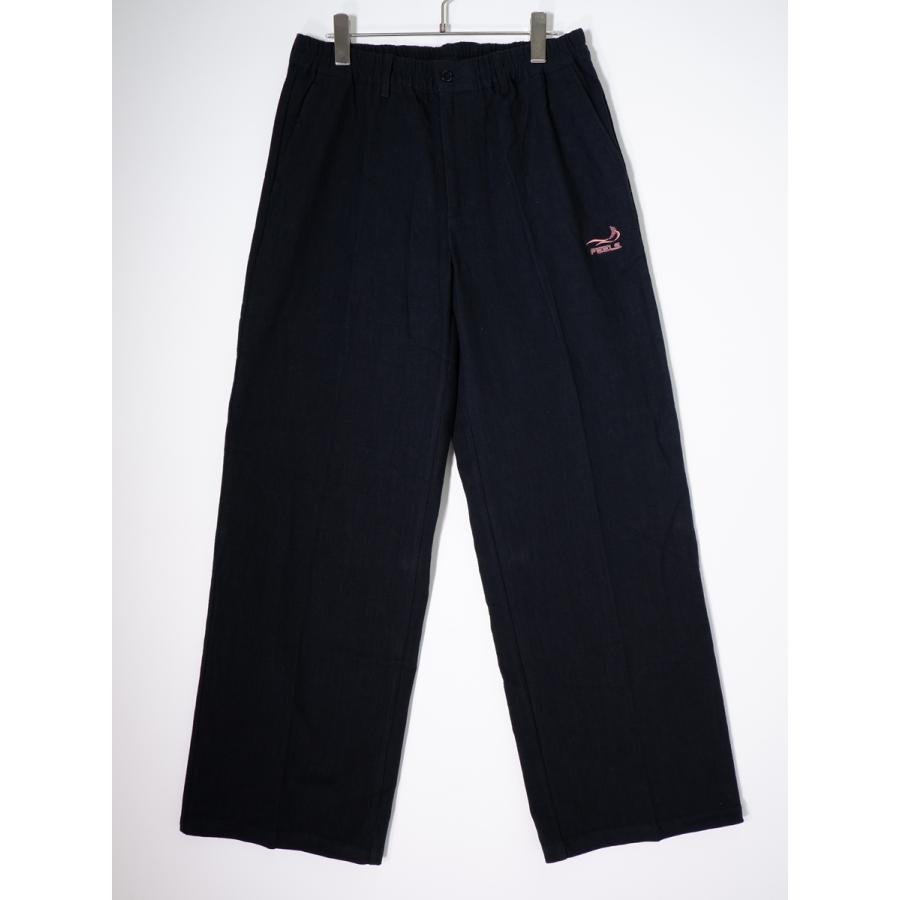 FEELS.フィールズ上杉柊平デザイン LINEN SLACKS BLACKリネン