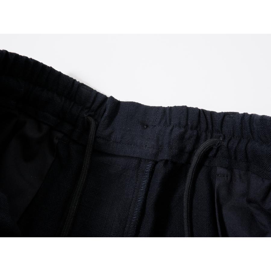 FEELS.フィールズ上杉柊平デザイン LINEN SLACKS BLACKリネン