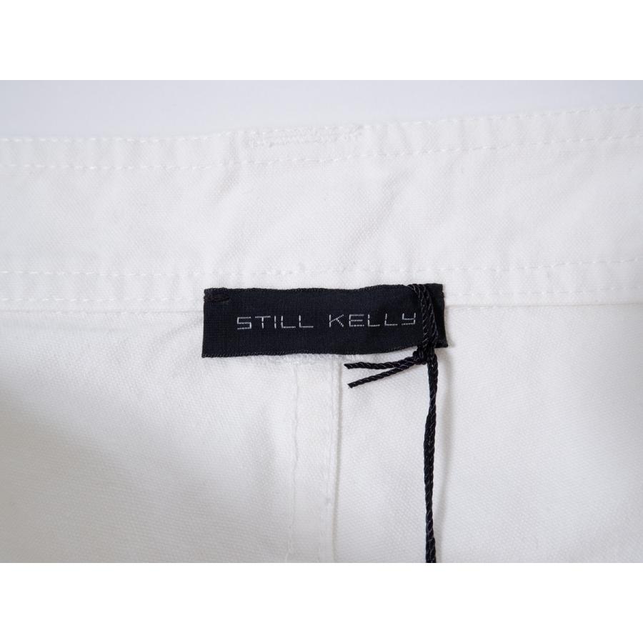 STILL KELLYスティルケリー SKMP007W COTTON CANVAS WHITE CARGO PANT
