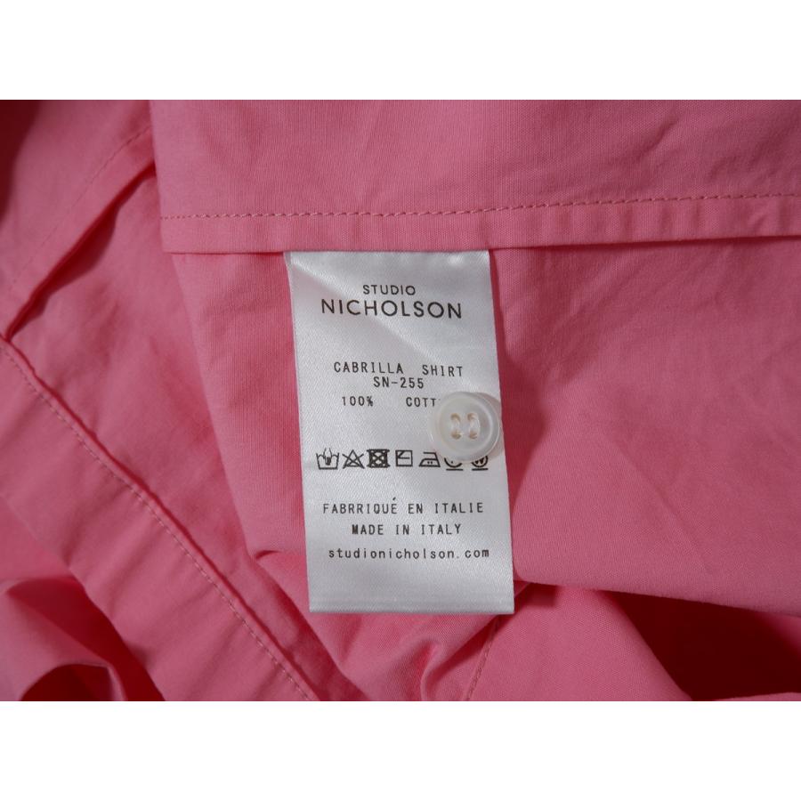 STUDIO NICHOLSON/スタジオニコルソン CABRILA SHIRT OPEN COLLAR BOX