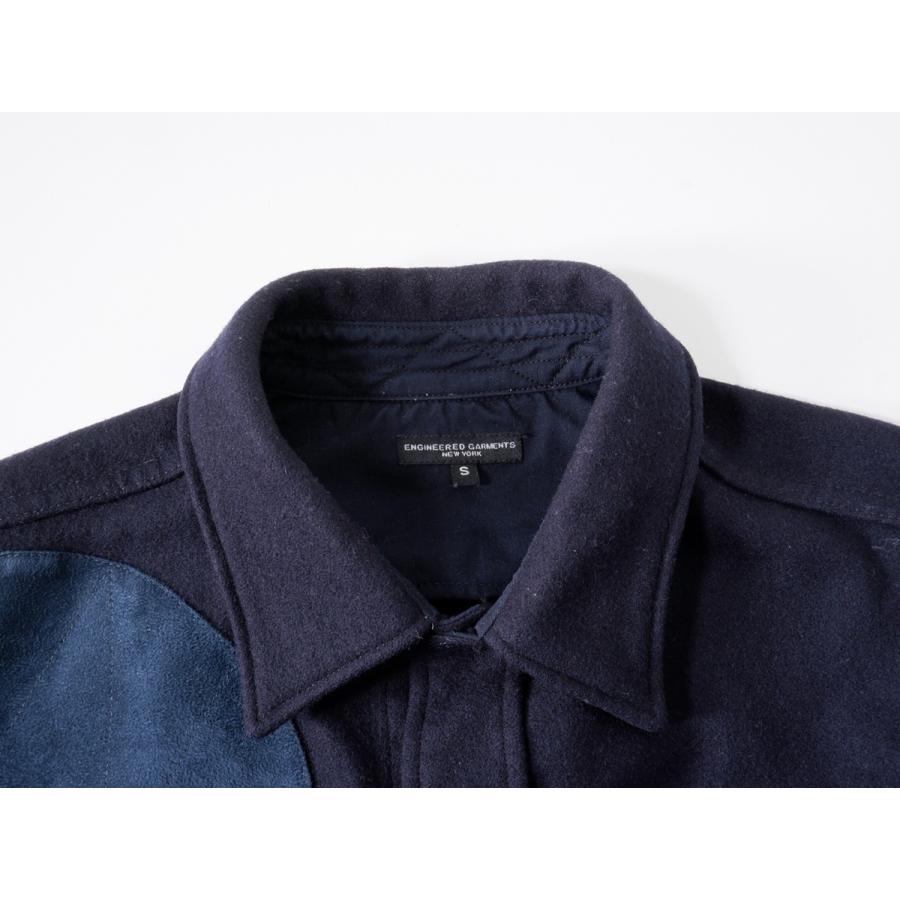 Engineered Garmentsエンジニアードガーメンツ CPO SHIRT - 20oz Melton エルボーパッチ メルトンウールシャツ【S】【MSHA77575】 Engineered Garmentsエンジニアードガーメンツ CPO SHIRT - 20oz