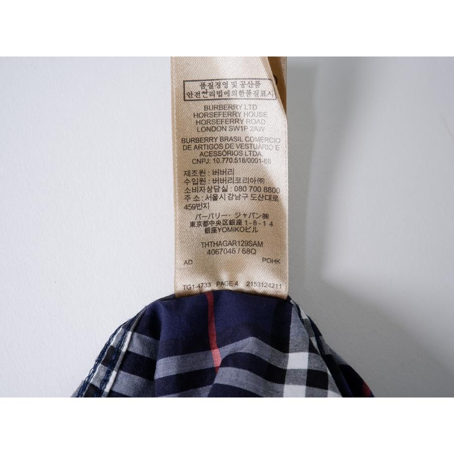 BURBERRY LONDONバーバリー ロンドン チェック柄半袖コットンシャツ