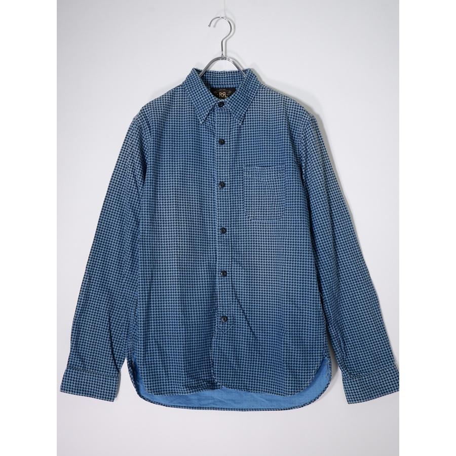 RRLダブルアールエル インディゴ染めワークシャツ　千鳥格子　ネルシャツ RRL Ralph Lauren（ダブルアールエル） RRLダブルアールエル INDIGO
