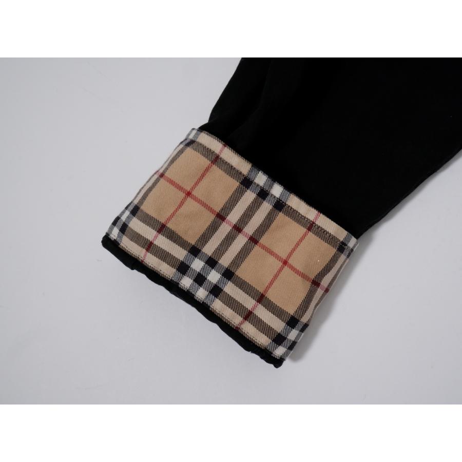 BURBERRY LONDONバーバリー ロンドン ホースマーク刺繍 裏チェック使い