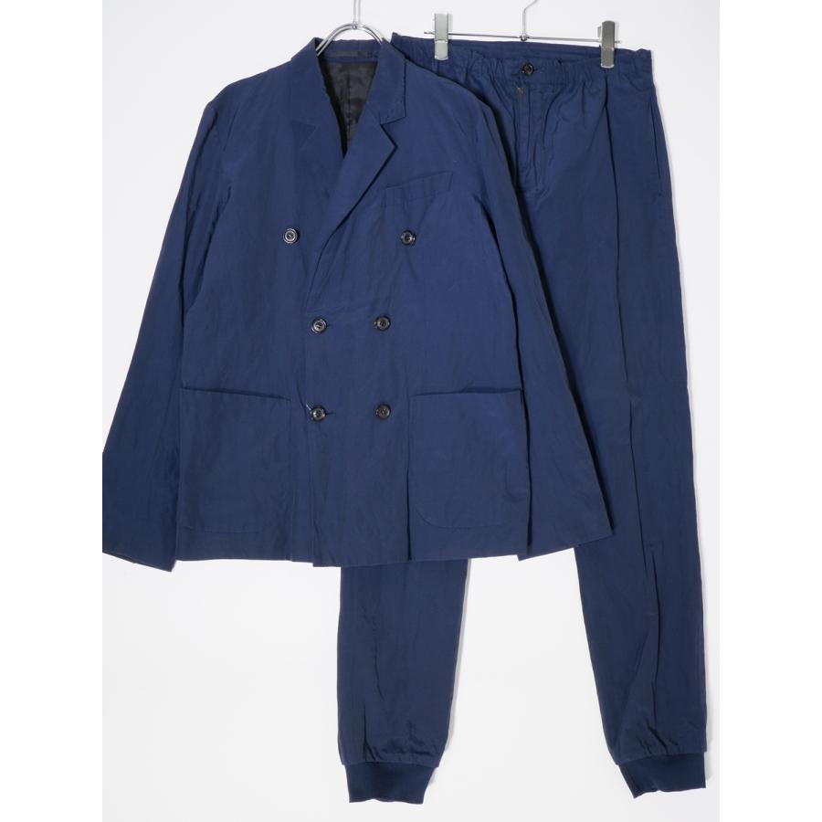 UNUSEDアンユーズド stainless Double Breasted Jacket・Easy pants 