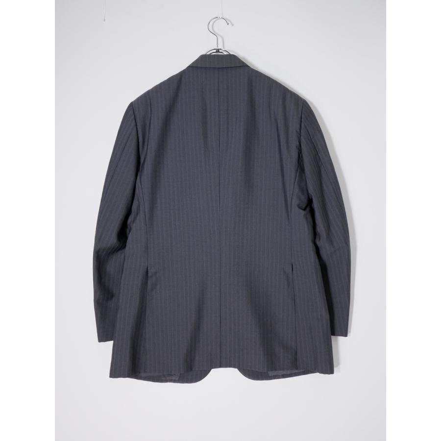 BURBERRY LONDONバーバリー ロンドン 日本製 上質羊毛ウールモヘヤ ストライプスーツ セットアップ ジャケットパンツ[MSTA78866]_2