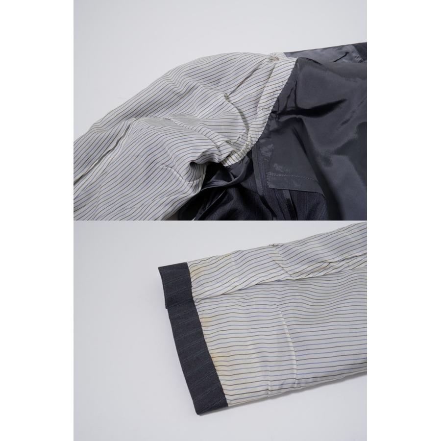 BURBERRY LONDONバーバリー ロンドン 日本製 上質羊毛ウールモヘヤ ストライプスーツ セットアップ ジャケットパンツ[MSTA78866]_8