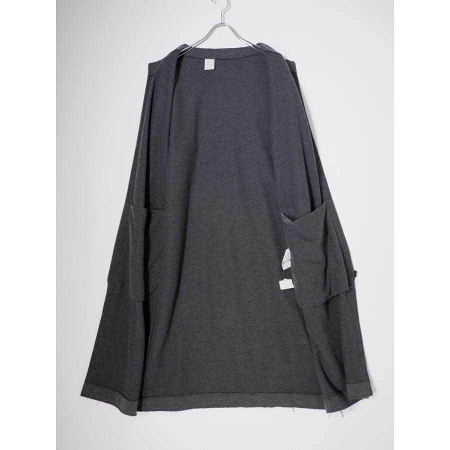 N.HOOLYWOOD（エヌハリウッド） Crew Neck Long Jacket ウール混