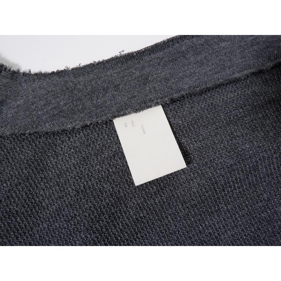 N.HOOLYWOODエヌハリウッド Crew Neck Long Jacket ウール混スウェット クルーネックロングジャケット コート【38】【MTSA79516】 N.HOOLYWOOD（エヌハリウッド） Crew Neck Long Jacket ウール混