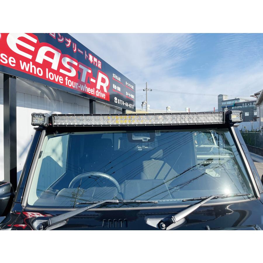 ジムニーJB64 JB74 42インチLEDライトバー小型ワークライト付きフルセット ボディ用保護フィルム付 BEAST-R | 