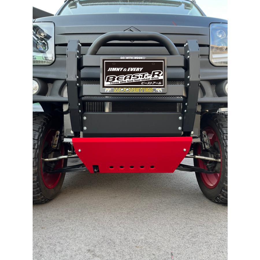 エブリィ DA17W/V クラッシュアンダーガード マットレッド/マットシルバー BEAST-R |  | 01