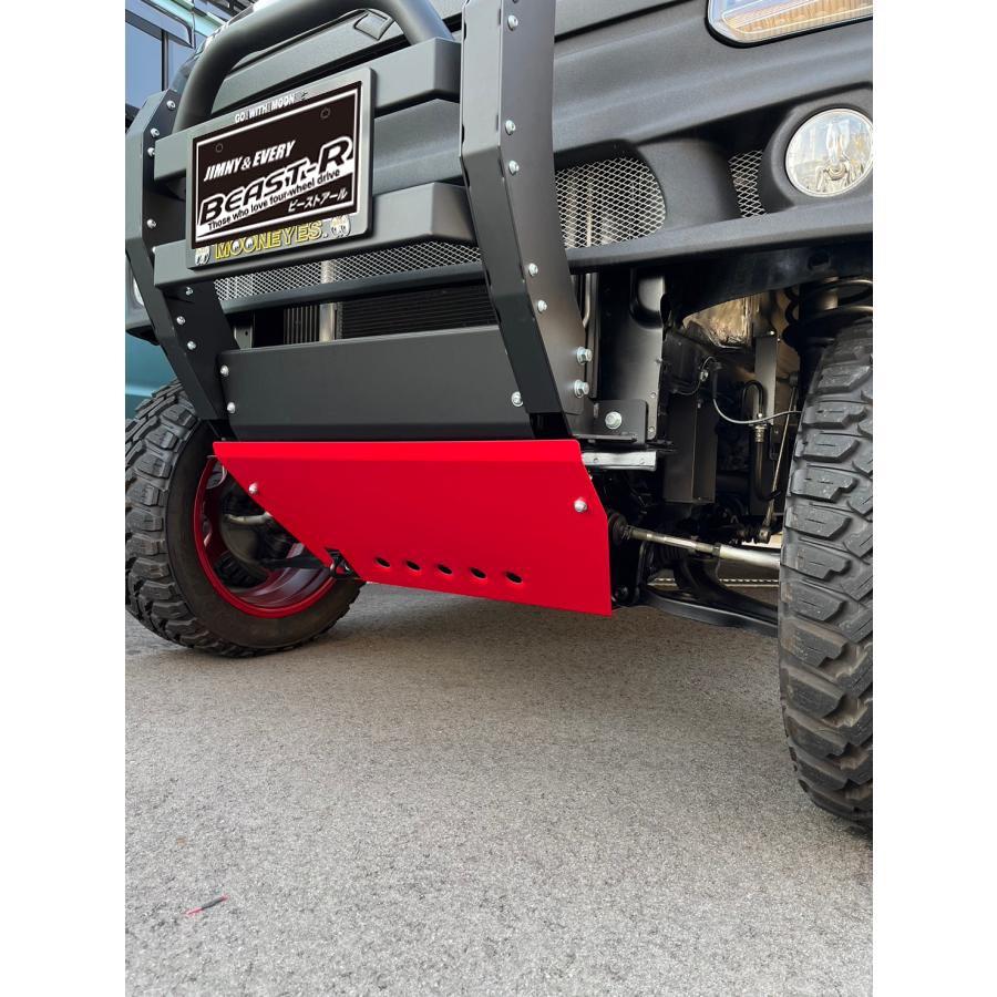 エブリィ DA17W/V クラッシュアンダーガード マットレッド/マットシルバー BEAST-R |  | 02