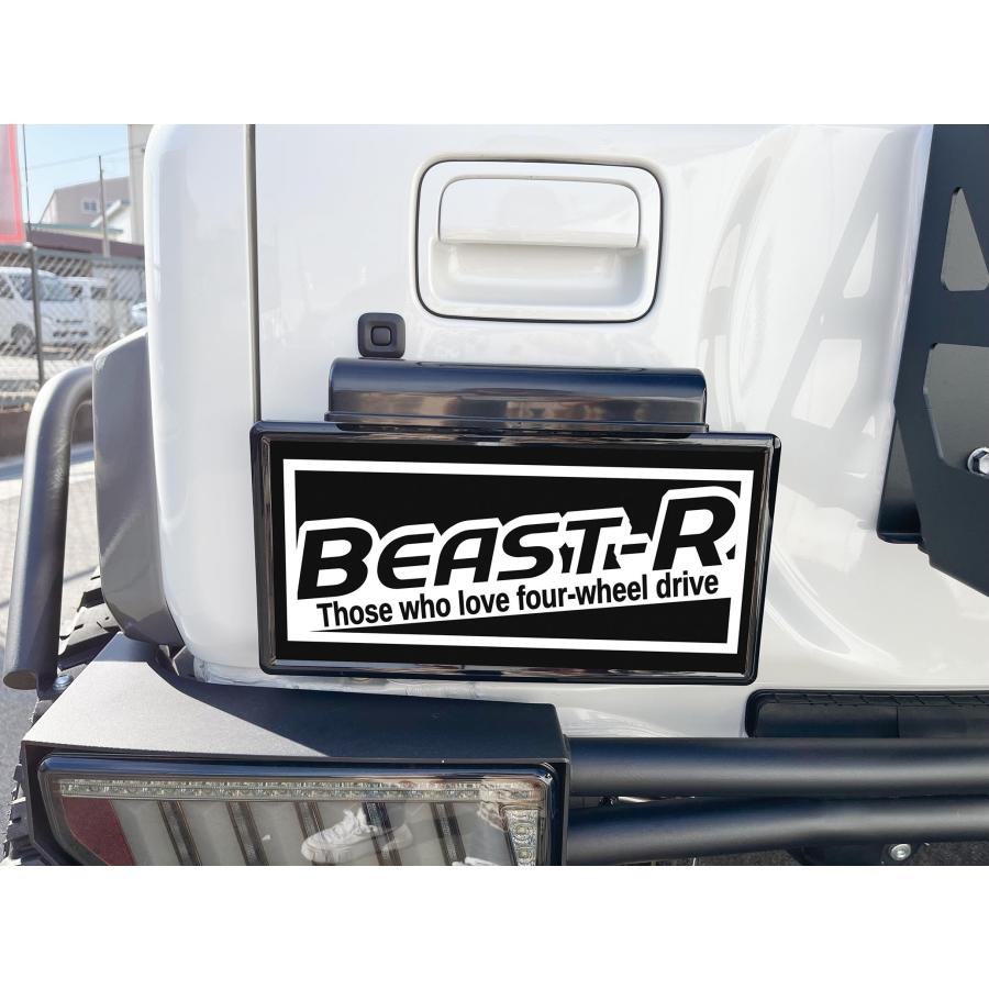 ジムニー JB64 JB74 ナンバー移動キット ブラック枠 BEAST-R